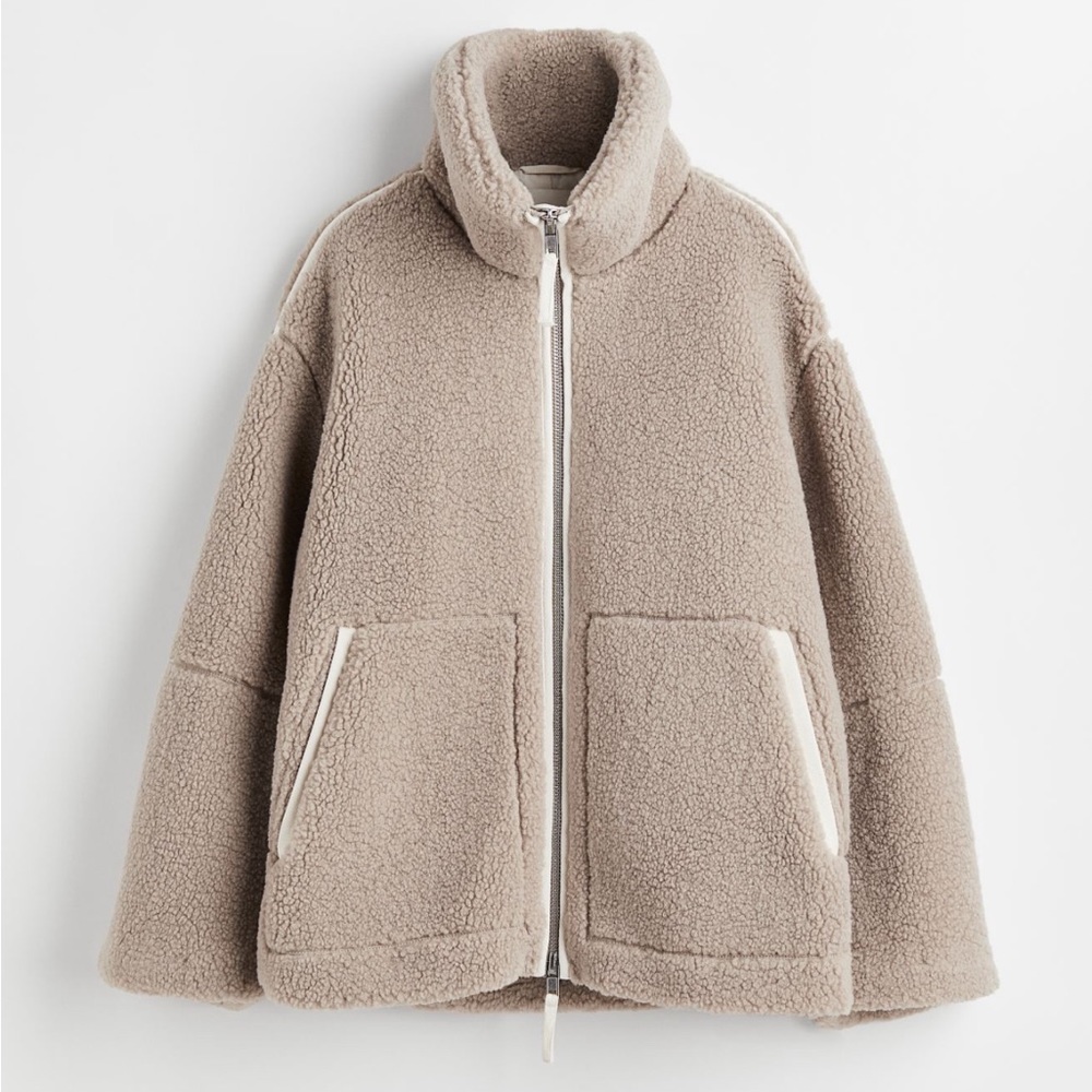 H&M Teddy Fleece Jacket Size XS